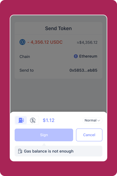 Rabby Wallet interface